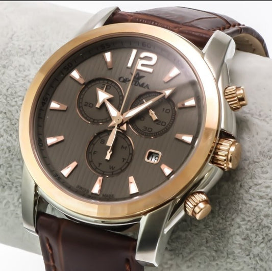 Optima • Swiss Chronograph Watch • OSC307-SRL-4 • Day Date Quartz Mens