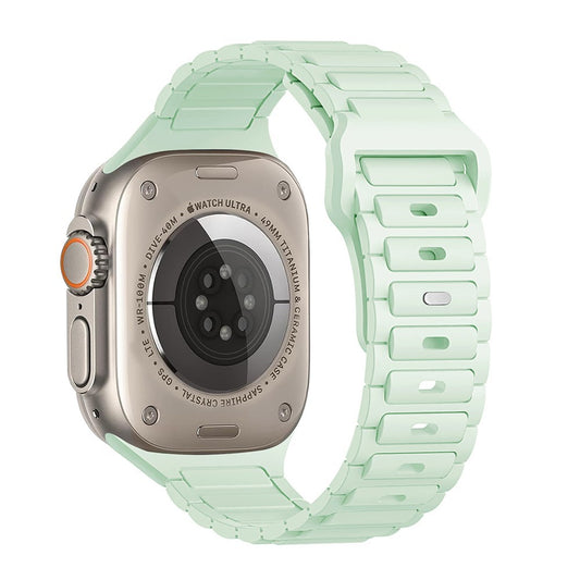 Soft Silicone Watch Band • Apple Watch Compatible • Breathable Adjustable 