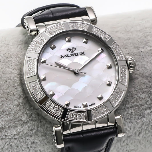 Murex • Swiss Diamond Watch • 96 SI Clarity Diamonds 0.53ct • Quartz • RSL964