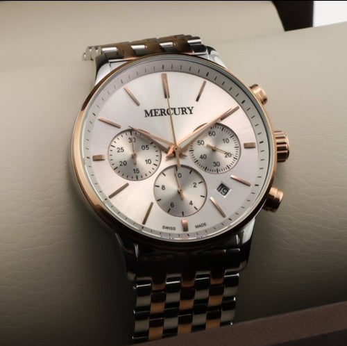 Mercury • Swiss Chronograph Watch • ME395-SR-1 • 47mm • Stop Second
