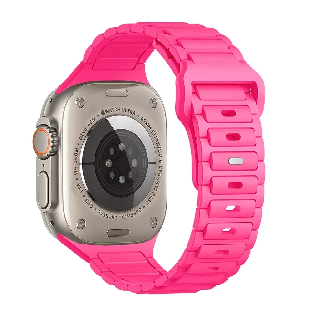 24 Colors • Breathable Adjustable Silicone Sport Band for Apple Watch All Series