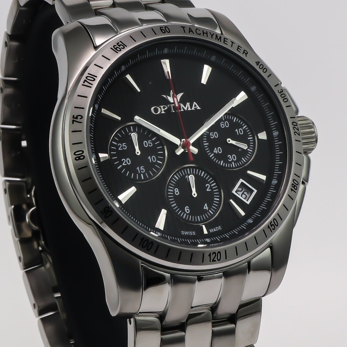 Optima • 48.15mm Swiss Chronograph Watch • Date • WR50M • Quartz • OSC377