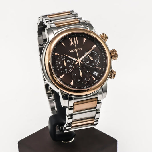 Mercury • Swiss Chronograph Watch • Stainless Steel • 44mm • Quartz • 5ATM