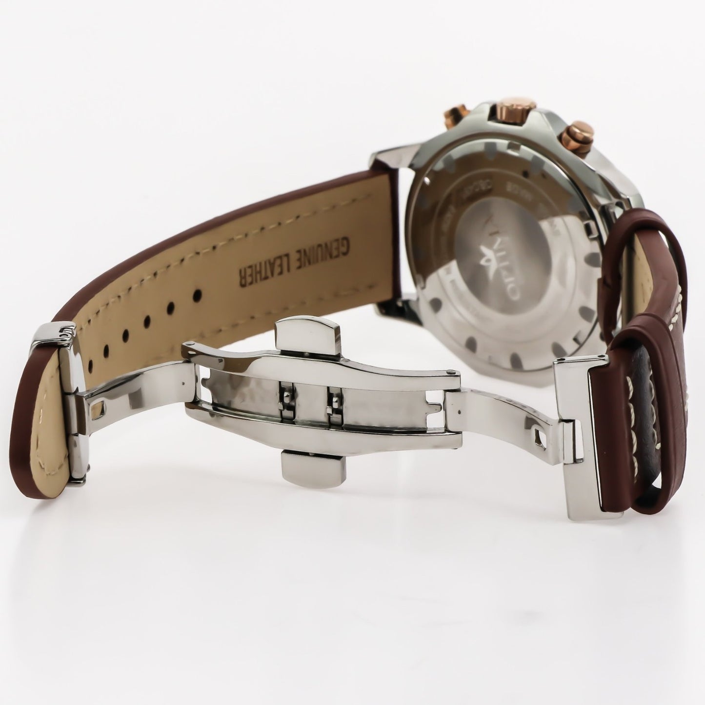 Optima • Swiss Chronograph Watch • Stainless Steel • Quartz • 46.45mm • 5ATM