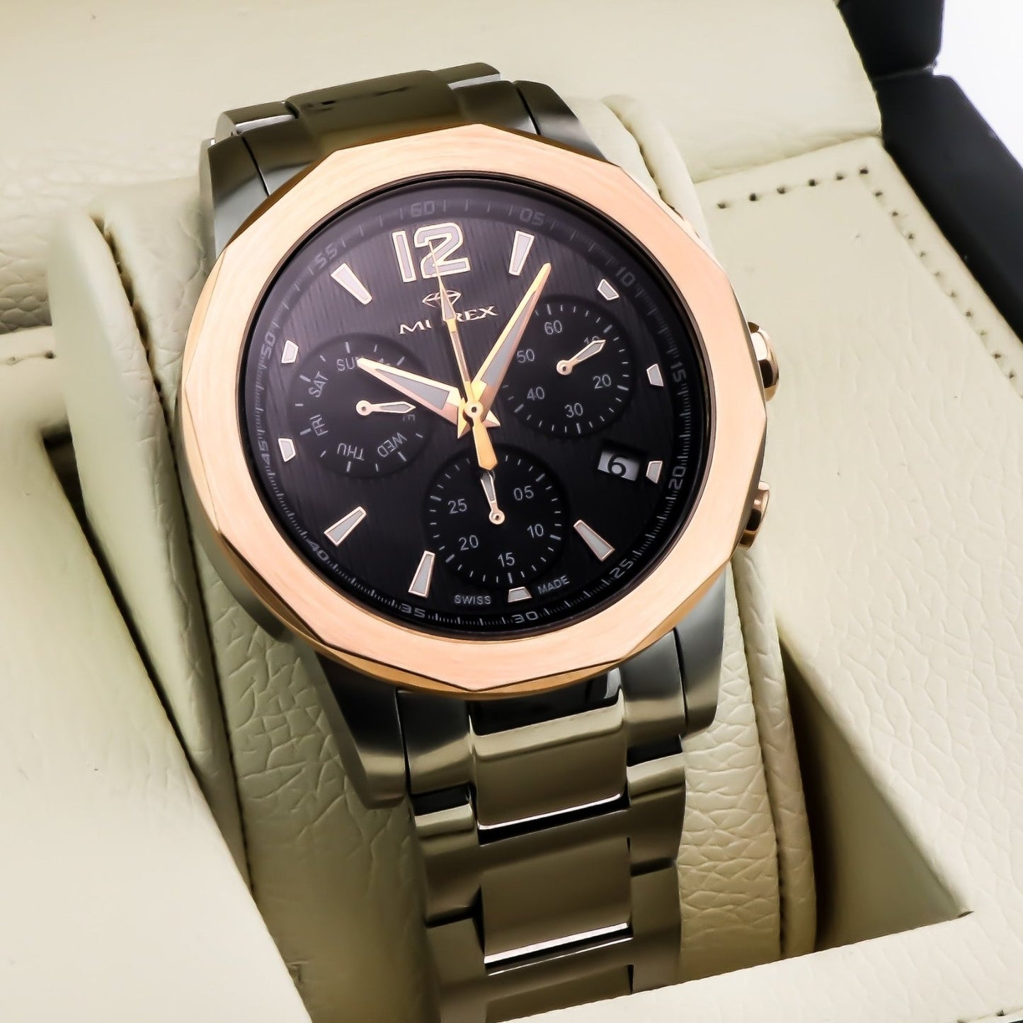 Murex • Swiss Chronograph Watch • Stainless Steel • Quartz • 44.7mm • MUC605