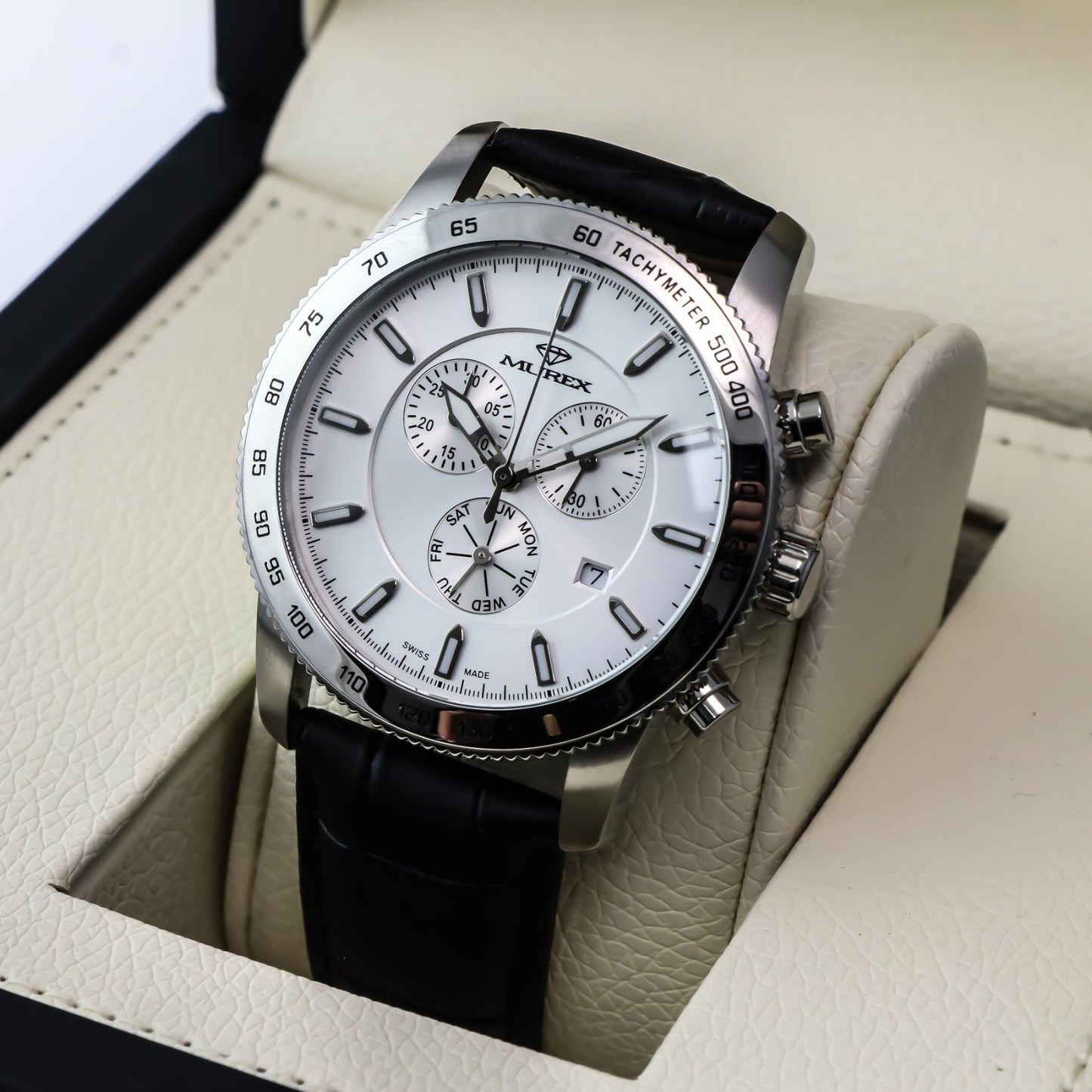 Murex • Swiss Chronograph Watch • Stainless Steel • Quartz • 44.5mm • MUC591