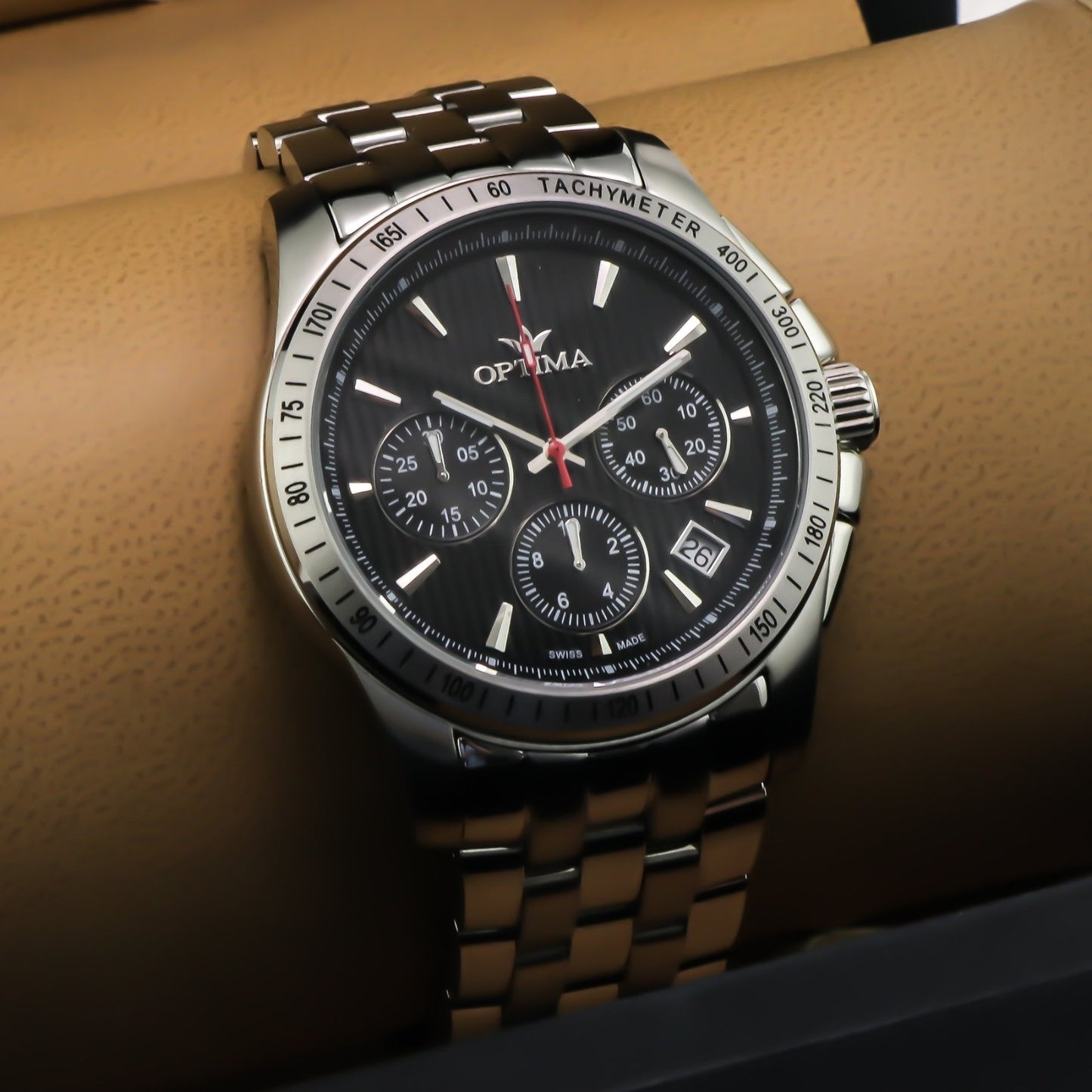 Optima • 48.15mm Swiss Chronograph Watch • Date • WR50M • Quartz • OSC377