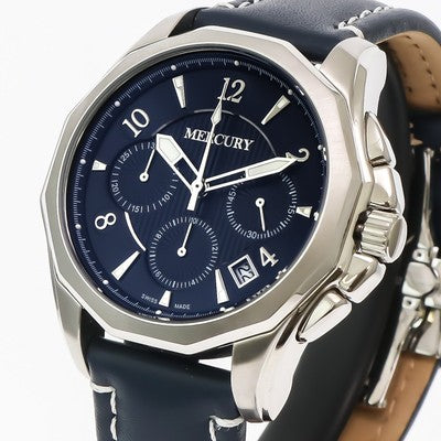 Mercury • Swiss Chronograph • ME350-SL-9 • 45mm • Men's • Blue strap Men
