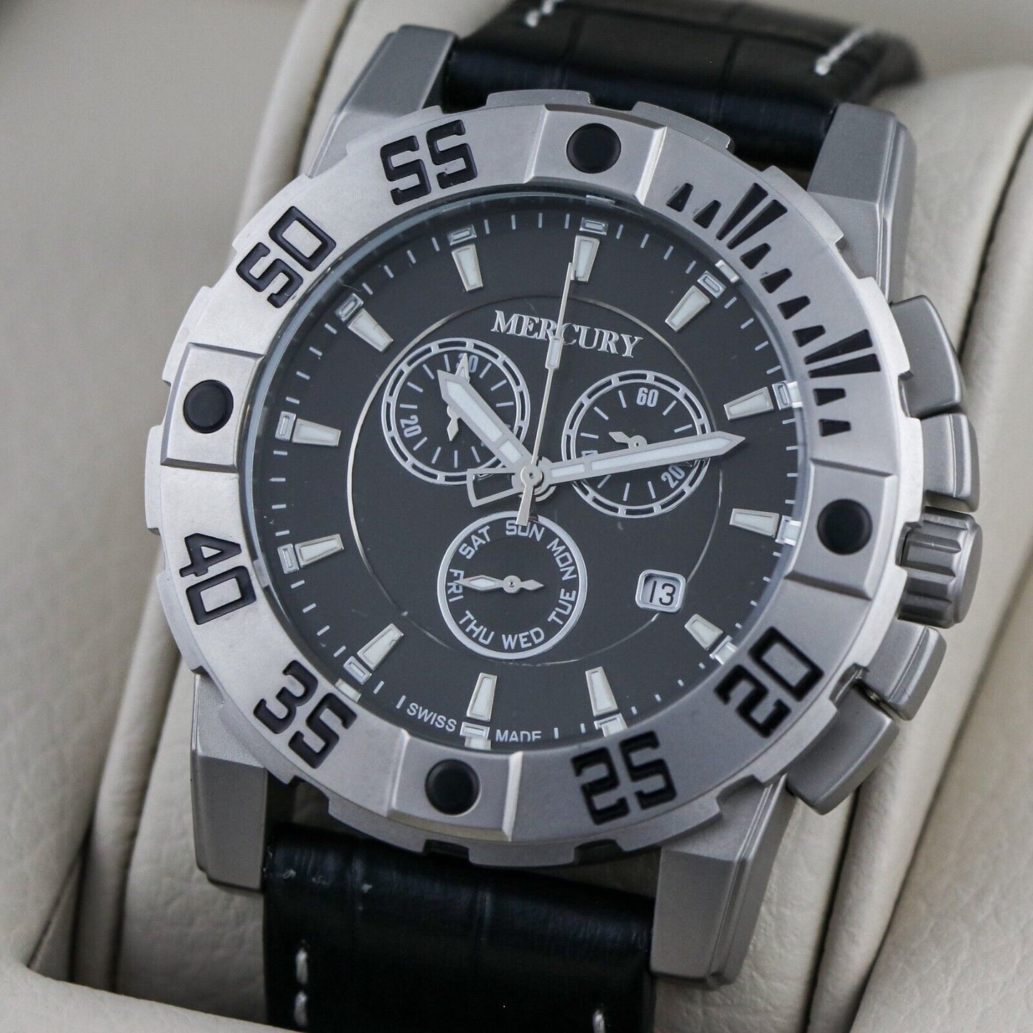 Mercury • 44mm • Swiss Chronograph • Date • 5 ATM • ME10225-SL-3