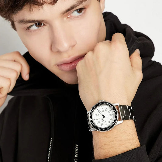 Armani Exchange Men Watch • Stainless Steel • 42mm • Quartz • 5ATM • AX1853