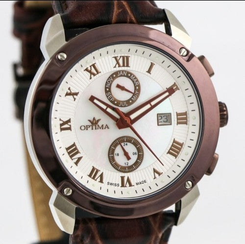 Optima • Swiss Chronograph Watch • OSC241-SCL-7 • Dual Time • Day Date