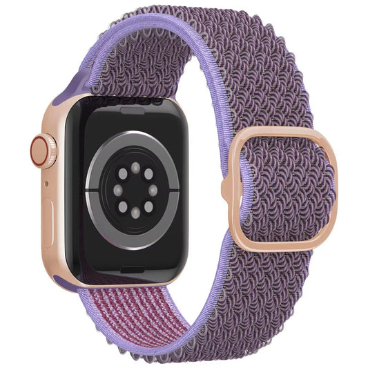 Adjustable Nylon Smartwatch Strap with Wave Pattern for iWatch Series 1-8