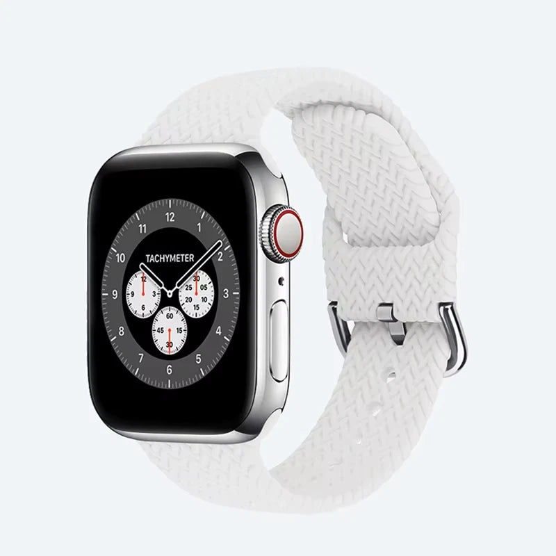 Breathable Silicone Sport Band for Apple Watch All Series Adjustable 24 Colors