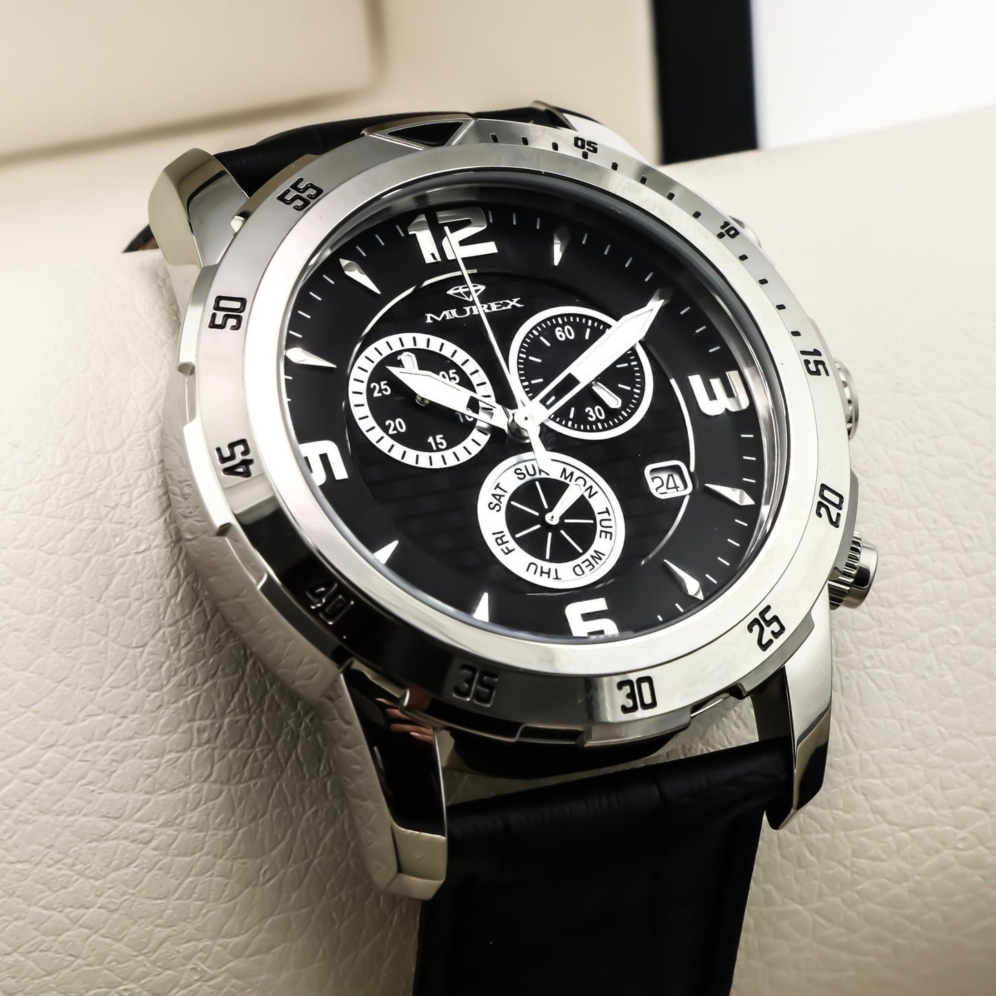 Murex • Swiss Chronograph Watch • Stainless Steel • Quartz • 45mm • MUC508