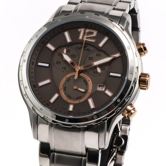 Optima • Swiss Chronograph Watch • Stainless Steel • 44.5mm • Quartz• OSC362