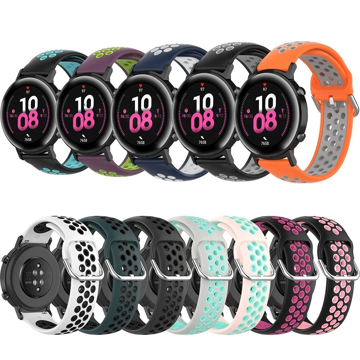 Silicone Band for Samsung Galaxy Watch Adjustable Comfortable