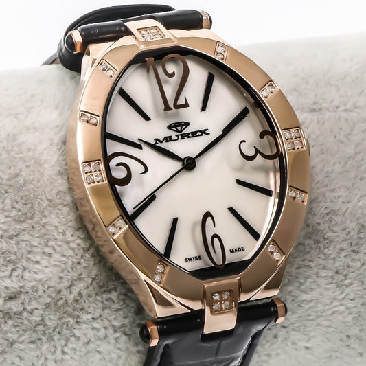Murex • Swiss Diamond Watch • 32 SI White Diamonds .18ct • 34x41 mm • RSL815