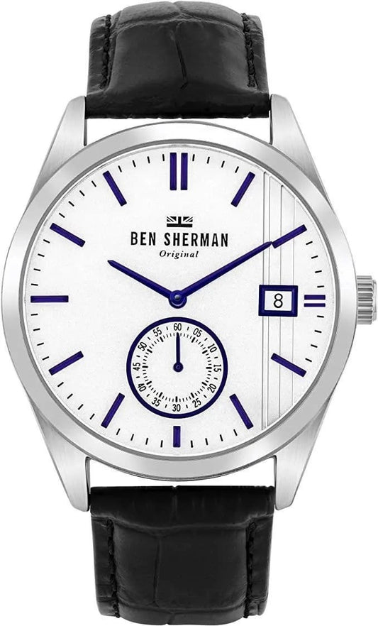 Ben Sherman Men Watch • Stainless Steel • 43mm • Quartz • 3ATM • WB039UB