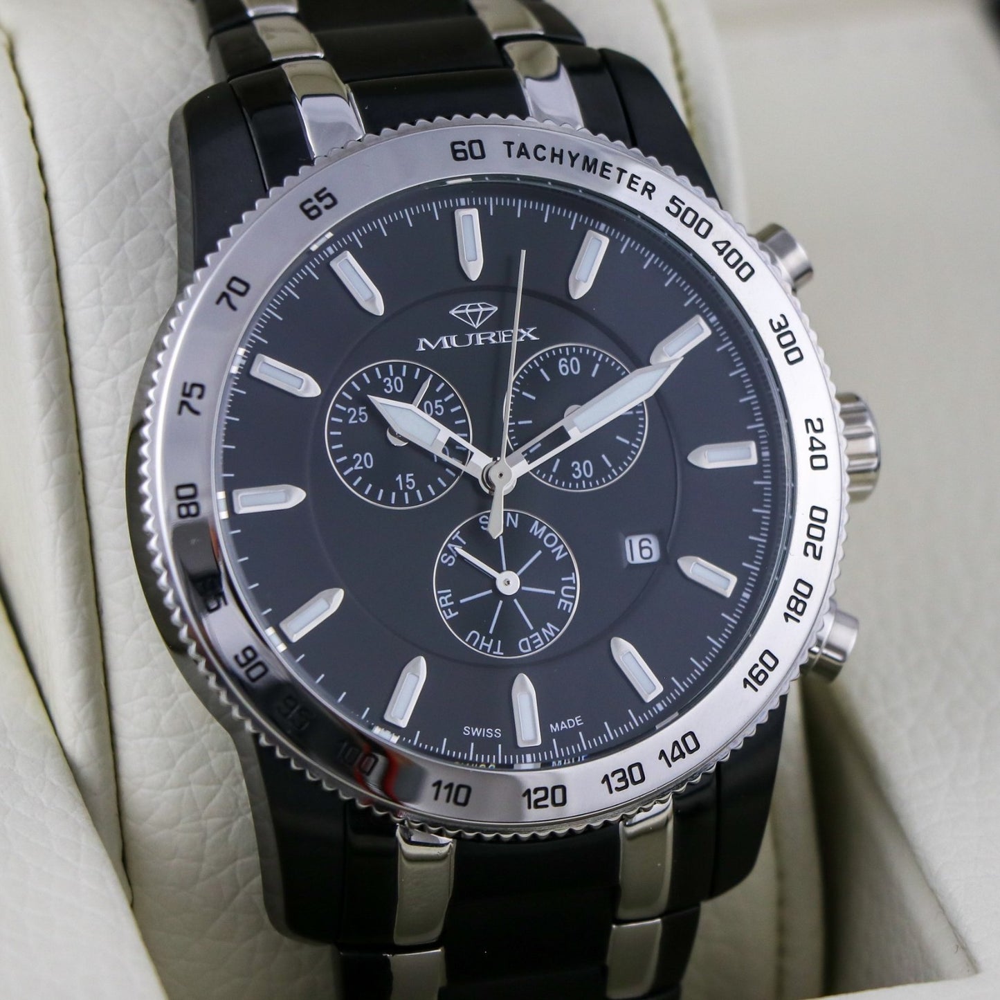 Murex • Swiss Chronograph Watch • Bi Color Stainless Steel • 44.5mm • MUC591