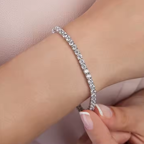 Gold Alloy Bracelet • 4mm • Tennis Friendship Hand Chain