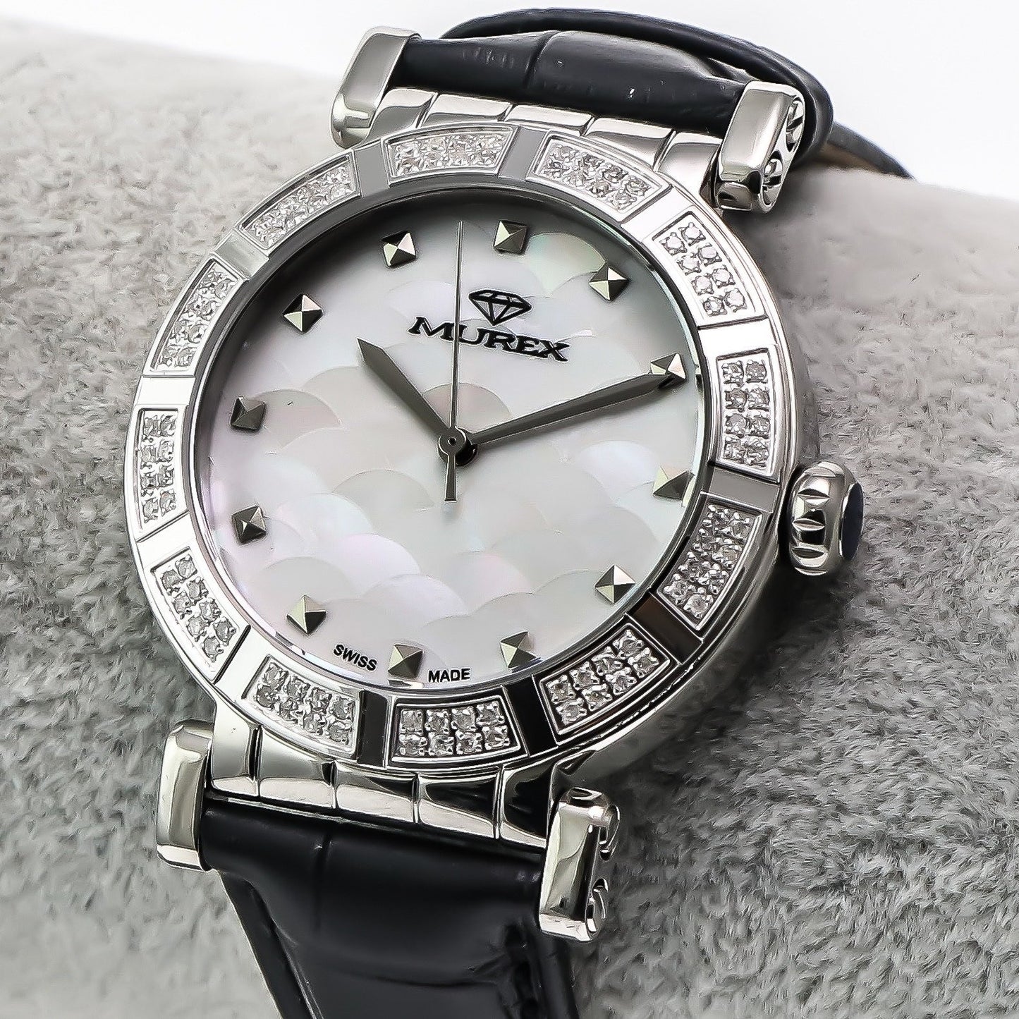 Murex • Swiss Diamond Watch • 96 SI Clarity Diamonds 0.53ct • Quartz • RSL964