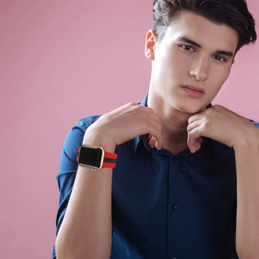 Sport Watch Band • Apple Watch Compatible • Silicone • Adjustable