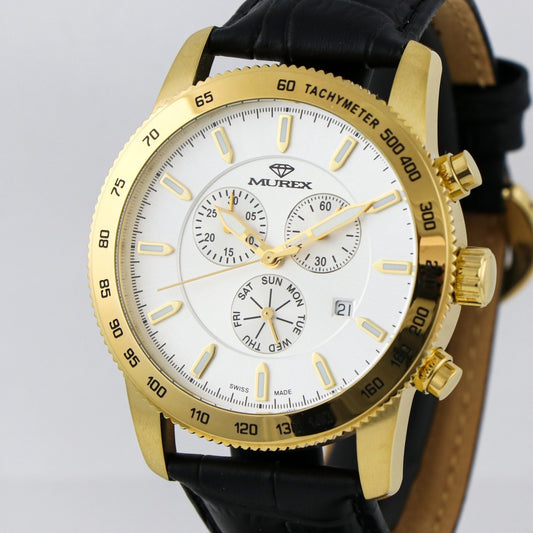 Murex • Swiss Chronograph Watch • Stainless Steel • Quartz • 44.5mm • MUC591