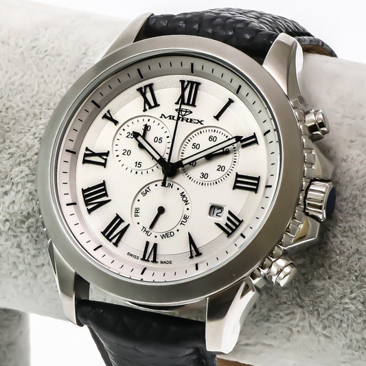 Murex • Swiss Chronograph Watch • Stainless Steel • 47mm • Quartz • 5ATM