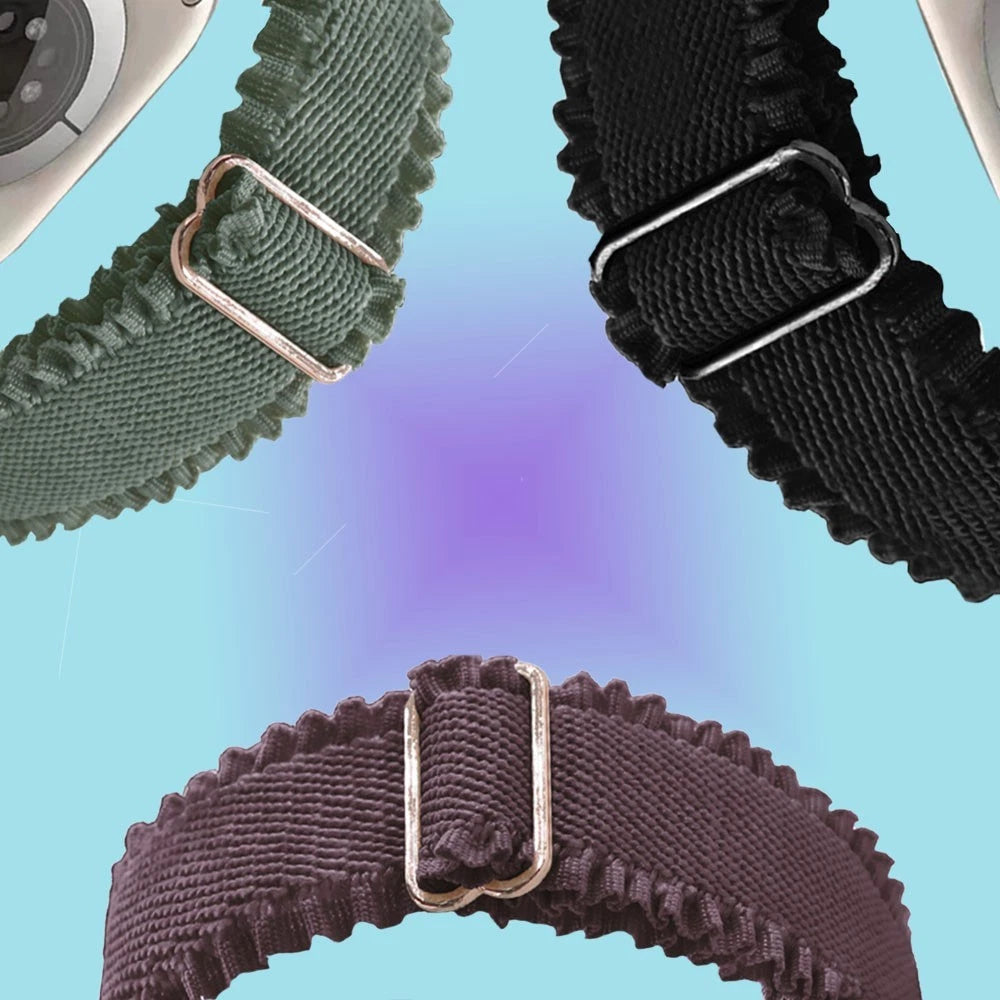 Fashion Band for Apple Watch 38/40/41mm & 42/44/45/46/49/Ultra Nylon Adjustable