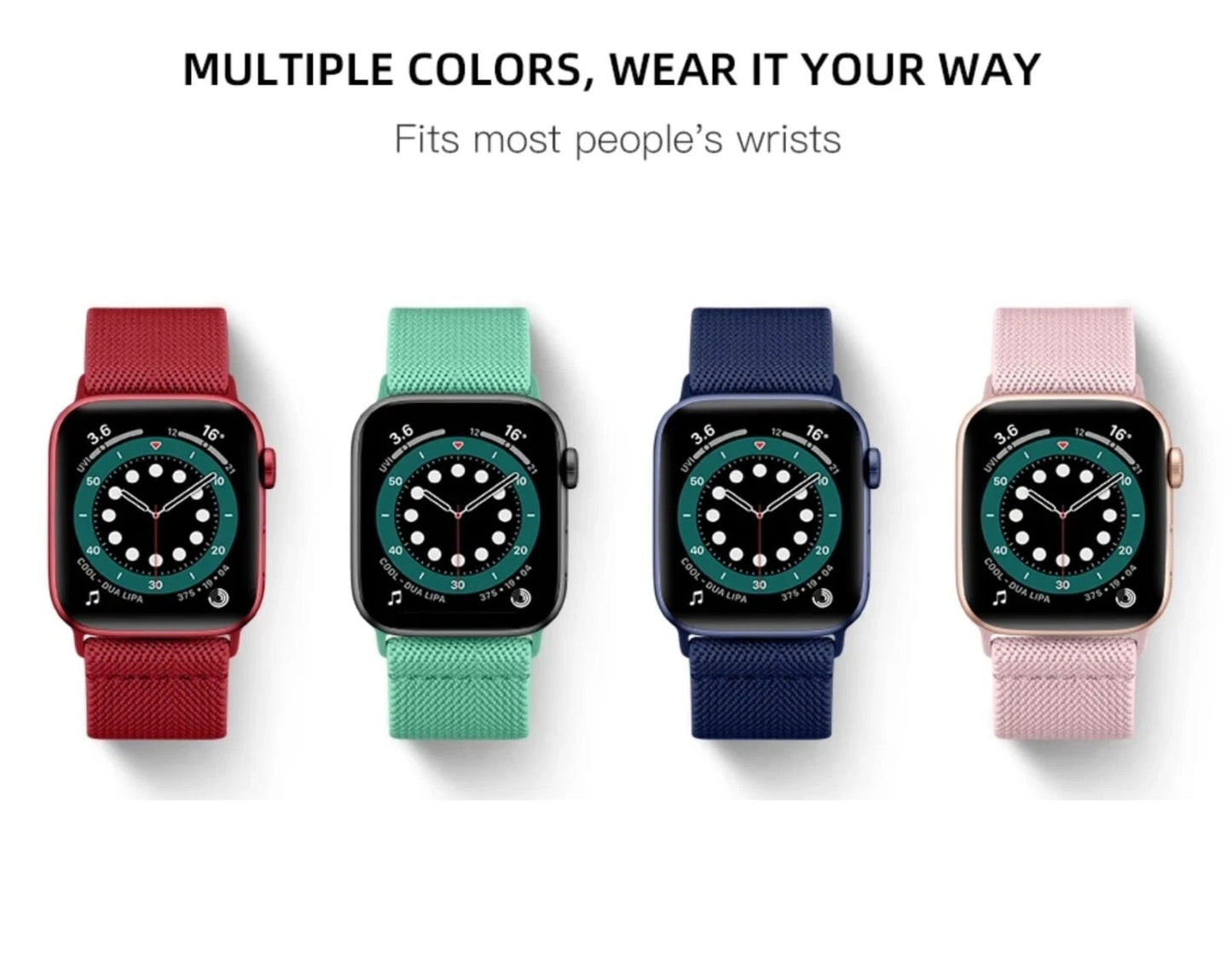 Fashion Band for Apple Watch 38/40/41mm & 42/44/45/46/49/Ultra • Nylon