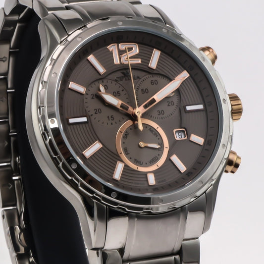 Optima • Swiss Chronograph Watch • Stainless Steel • 44.5mm • Quartz• OSC362