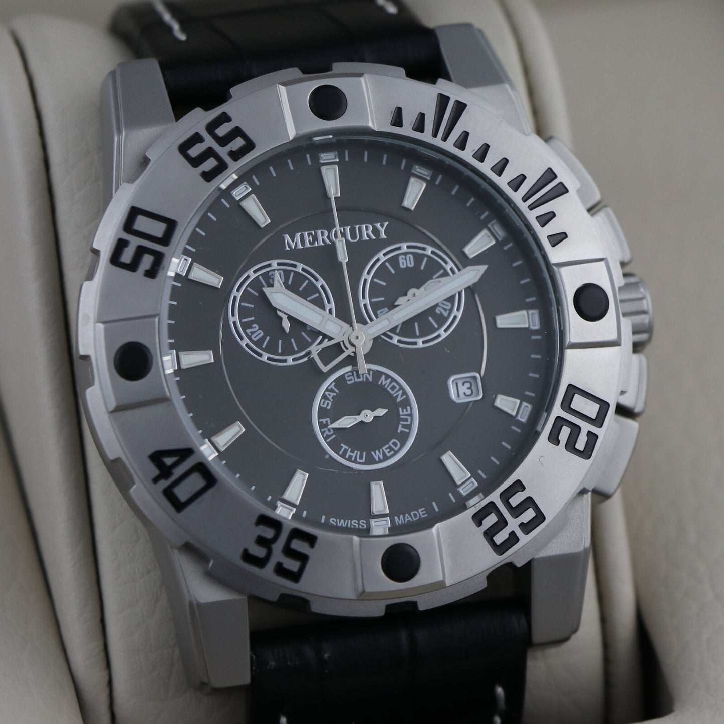 Mercury • 44mm • Swiss Chronograph • Date • 5 ATM • ME10225-SL-3