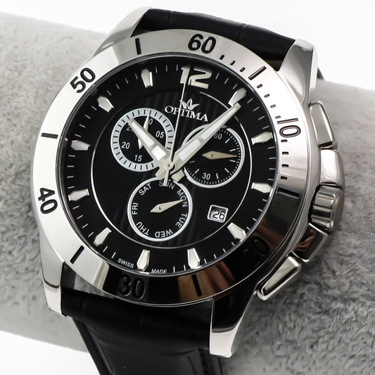 Optima • 45.36 mm • Swiss Chronograph • Date SubDay • WR 50M • OSC339-SL-3