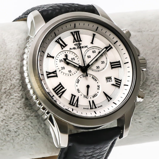 Murex • Swiss Chronograph Watch • Stainless Steel • 47mm • Quartz • 5ATM