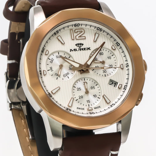 Murex • Swiss Chronograph Watch • Stainless Steel • Quartz • 44.7mm • MUC605