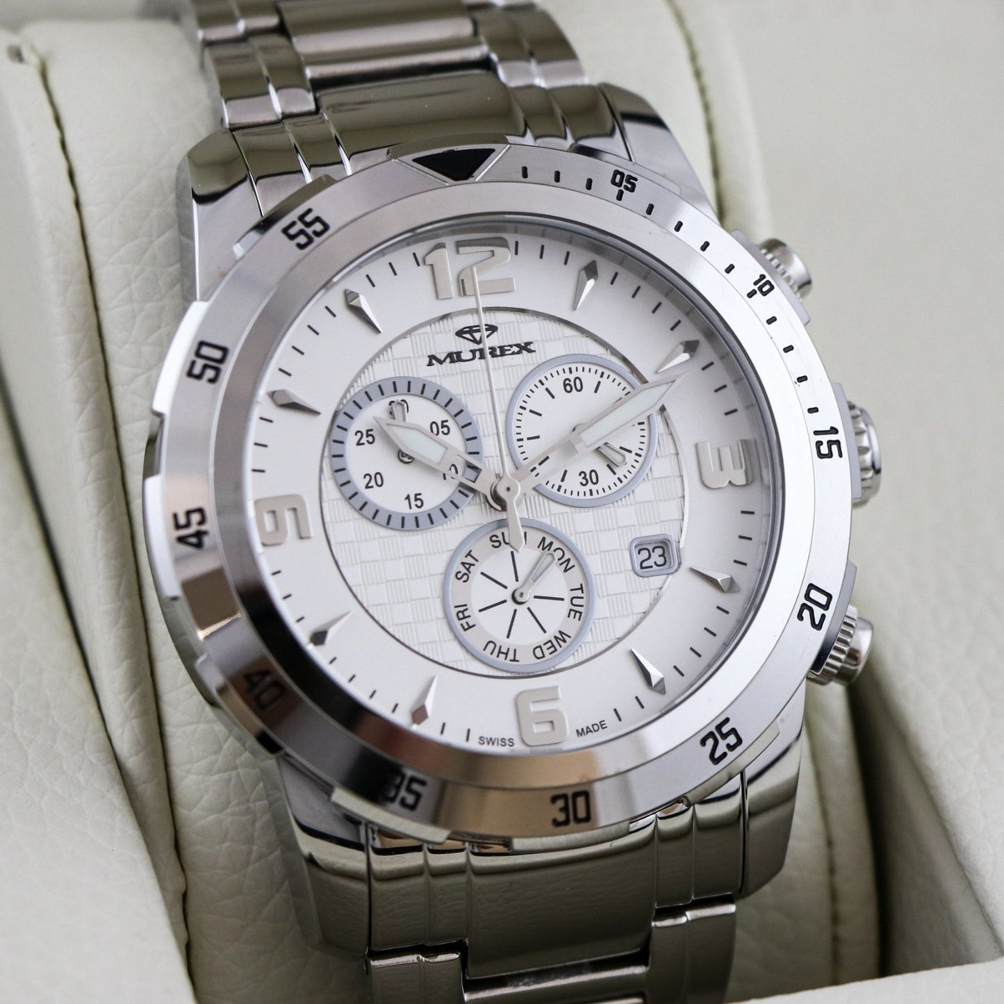 Murex • Swiss Chronograph • Stainless Steel • Quartz • 45mm • 5ATM • MUC508