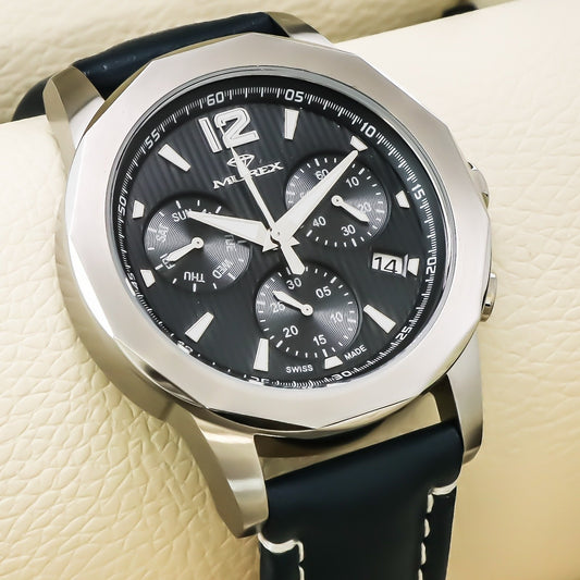 Murex • Swiss Chronograph Watch • Stainless Steel Quartz 44.7mm • 5ATM • MUC605