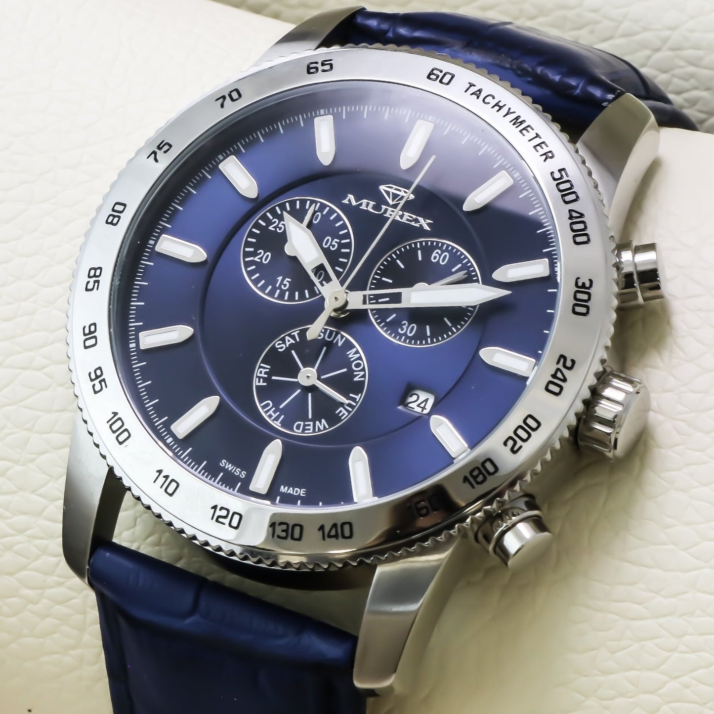 Murex • Swiss Chronograph Watch • Stainless Steel • Quartz • 44.5mm • MUC591