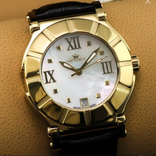 OPTIMA • 38mm • Swiss Women's Watch • OSL300-GL-7 • PVD Gold • WR50M