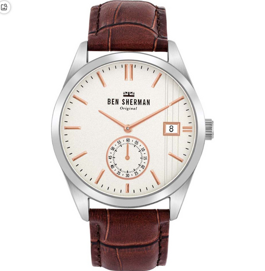 Ben Sherman Men Watch • Spitalfields Heritage • 43mm • Quartz • 3ATM • WB039T