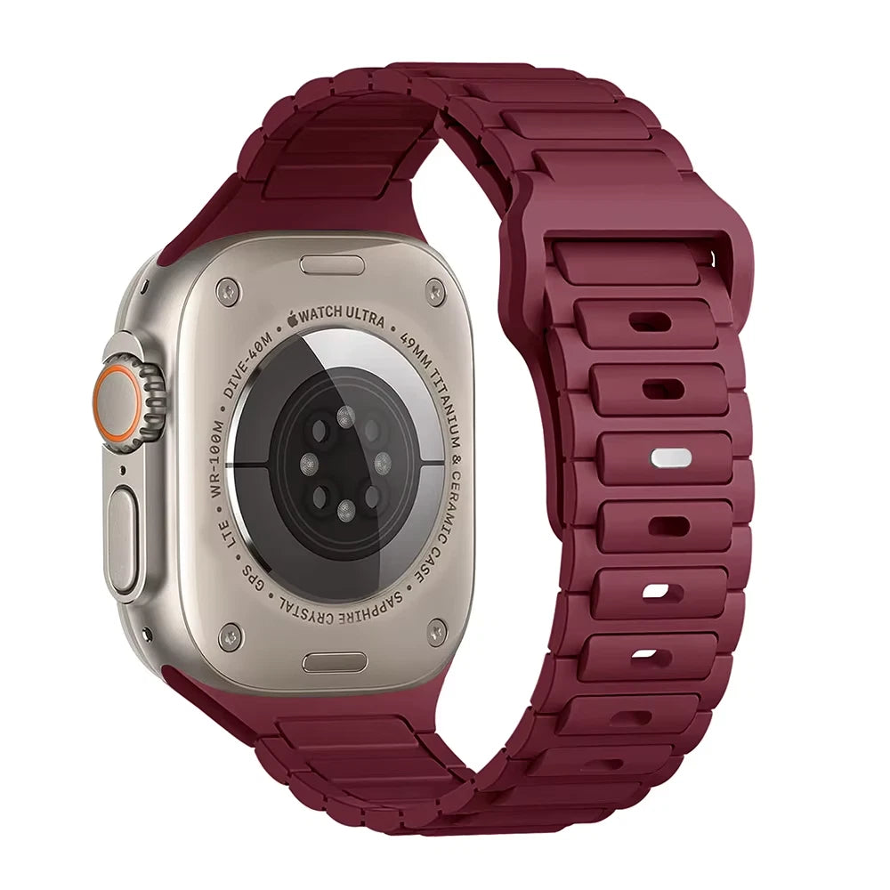24 Colors • Breathable Adjustable Silicone Sport Band for Apple Watch All Series