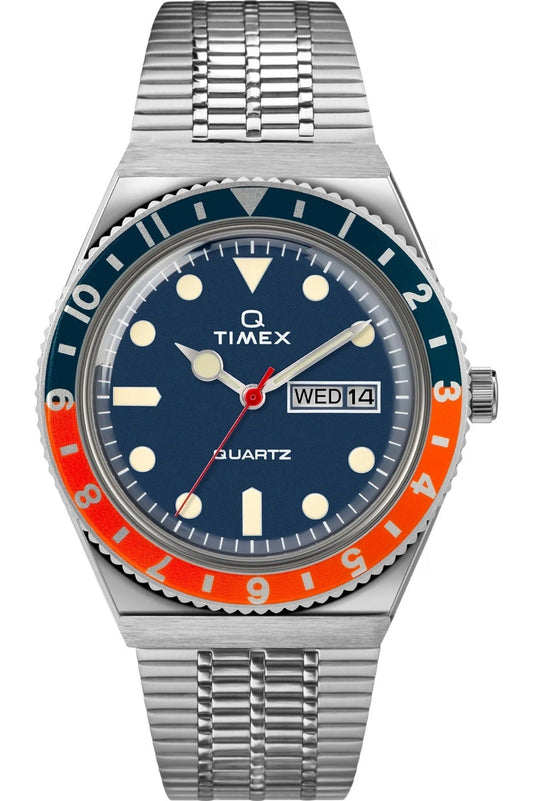 Timex • Men Watch Q Reissue • Stainless Steel • 38mm • Quartz • 5ATM • TW2U61100