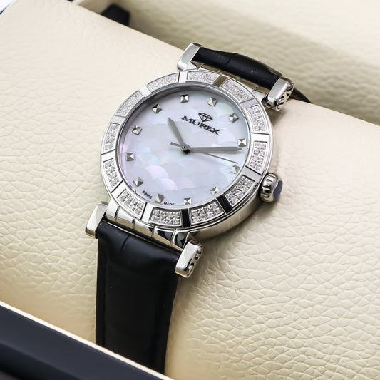 Murex • Swiss Diamond Watch • 96 SI Clarity Diamonds 0.53ct • Quartz • RSL964
