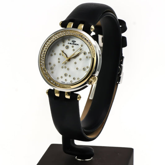 Murex • Swiss Watch • Stainless Steel • Zircons Dial • 33mm • Quartz • MUL572