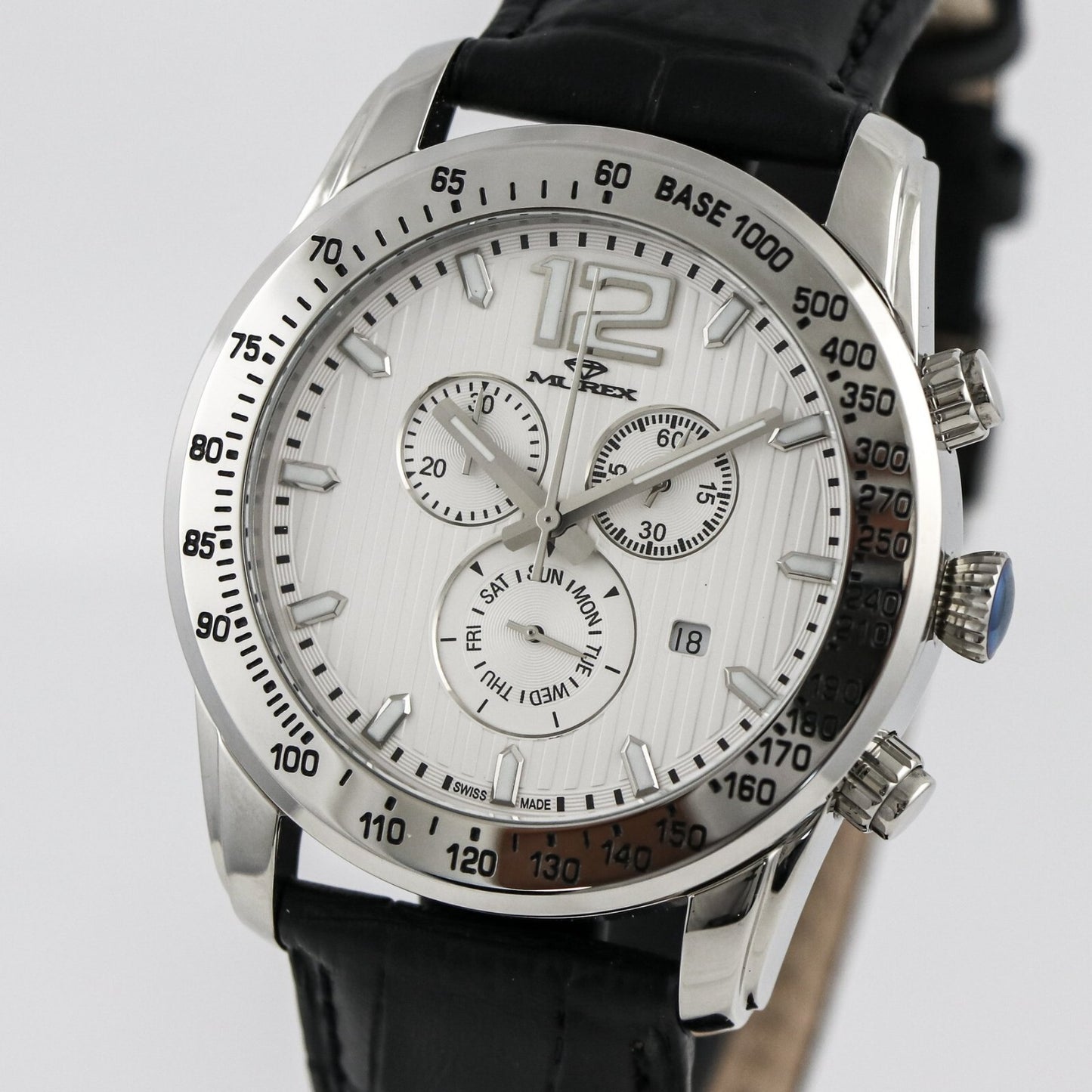 Murex •45mm •Swiss Watch • Date SubDay • WR 5 ATM • ISC962-SL-1