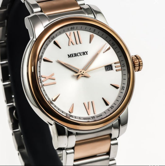 Mercury • Swiss Watch • Stainless Steel • Rose Gold • Quartz • 41mm 5ATM • ME410