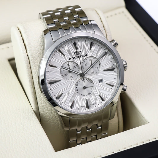 Murex • Swiss Chronograph Watch • Stainless Steel • Quartz • 44.5mm • MUC595