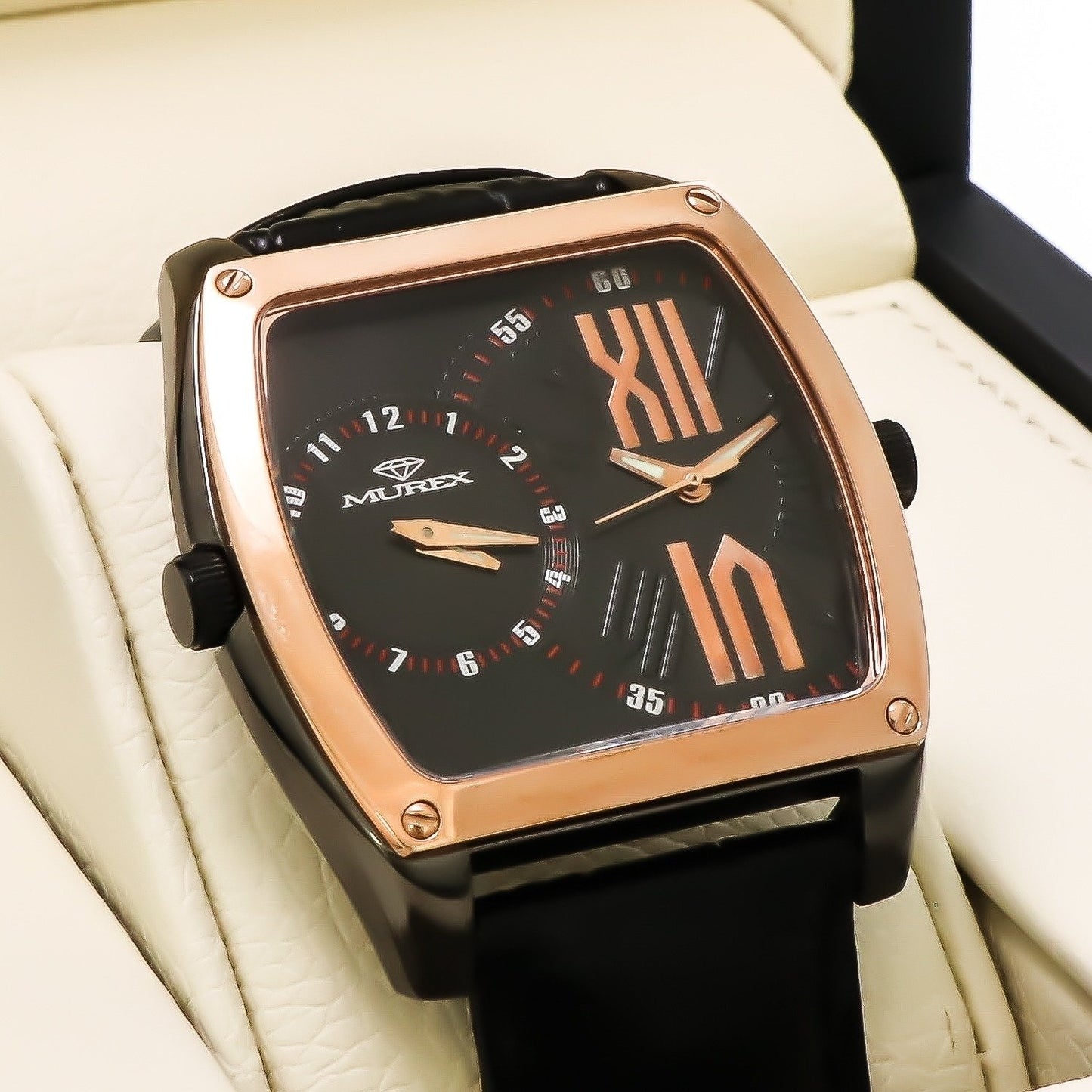 Murex • Swiss Watch • Stainless Steel • 38 x 43.5mm • Quartz • 3ATM • RSM827