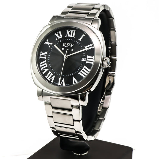 RSW • Swiss Watch • Stainless Steel • 46.80mm• Quartz • 5ATM • RSWM118