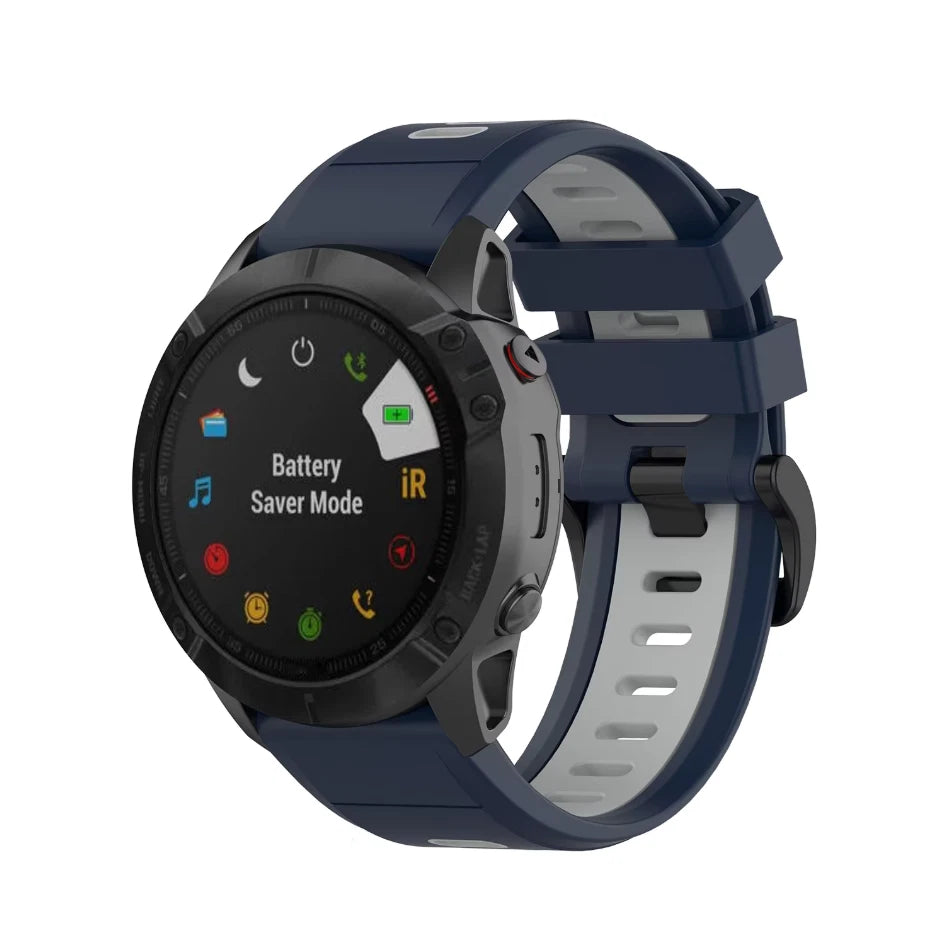 Silicone Band for Garmin Fenix 7X/5x GPS/6X GPS 26mm Multi Colors
